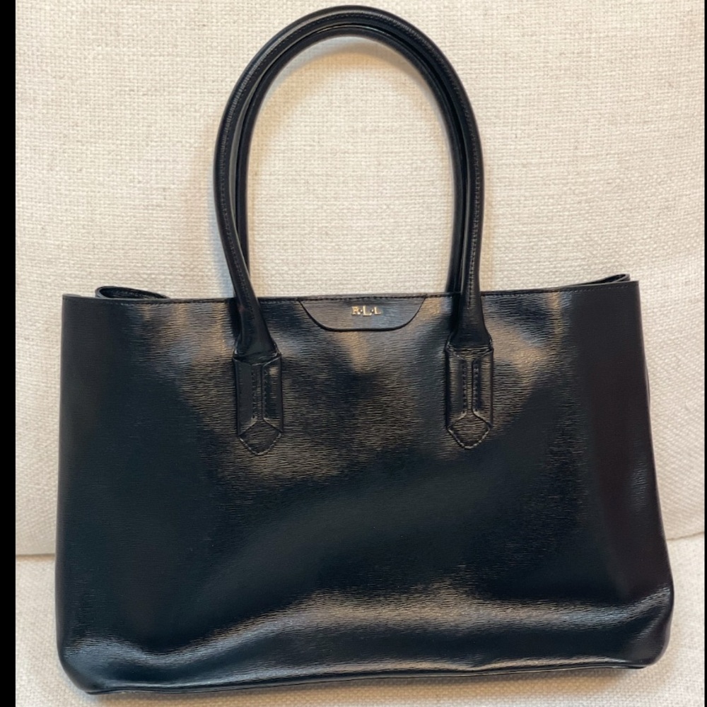 RALPH LAUREN LEATHER SATCHEL